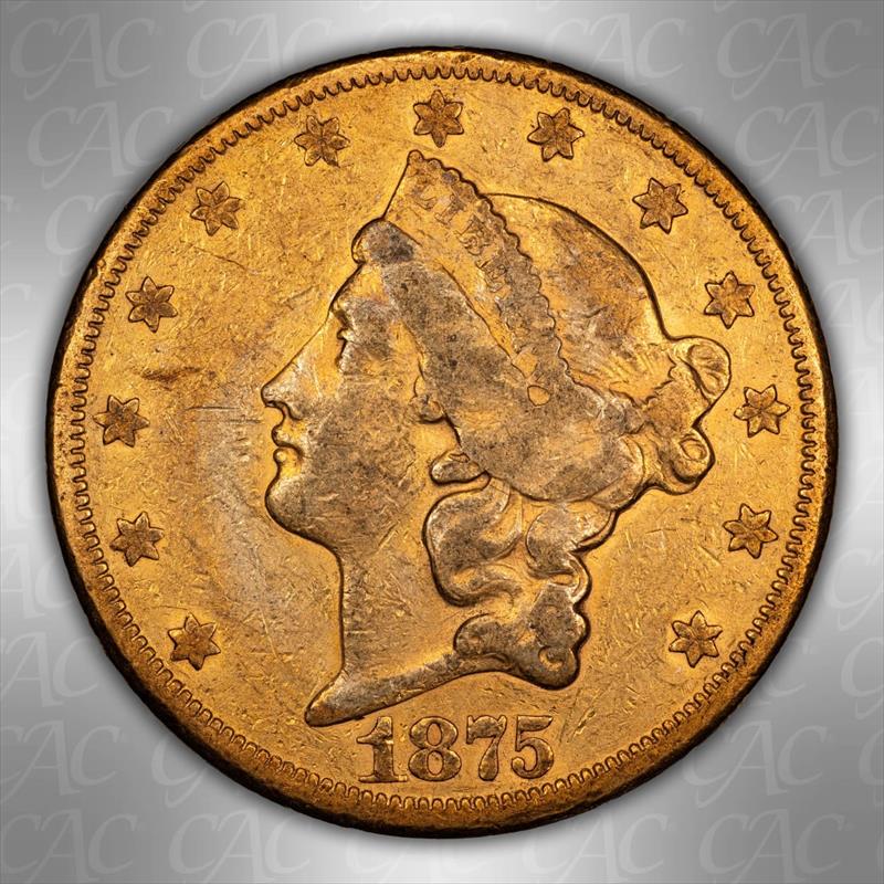 1875-CC $20 CACG XF-40 