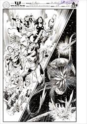 Titans: Beastworld #1 Page 20 Artist:  Ivan Reis (Penciller) ,  Danny Miki (Inker) Media Type: Pen and Ink Art Type: Interior Page 