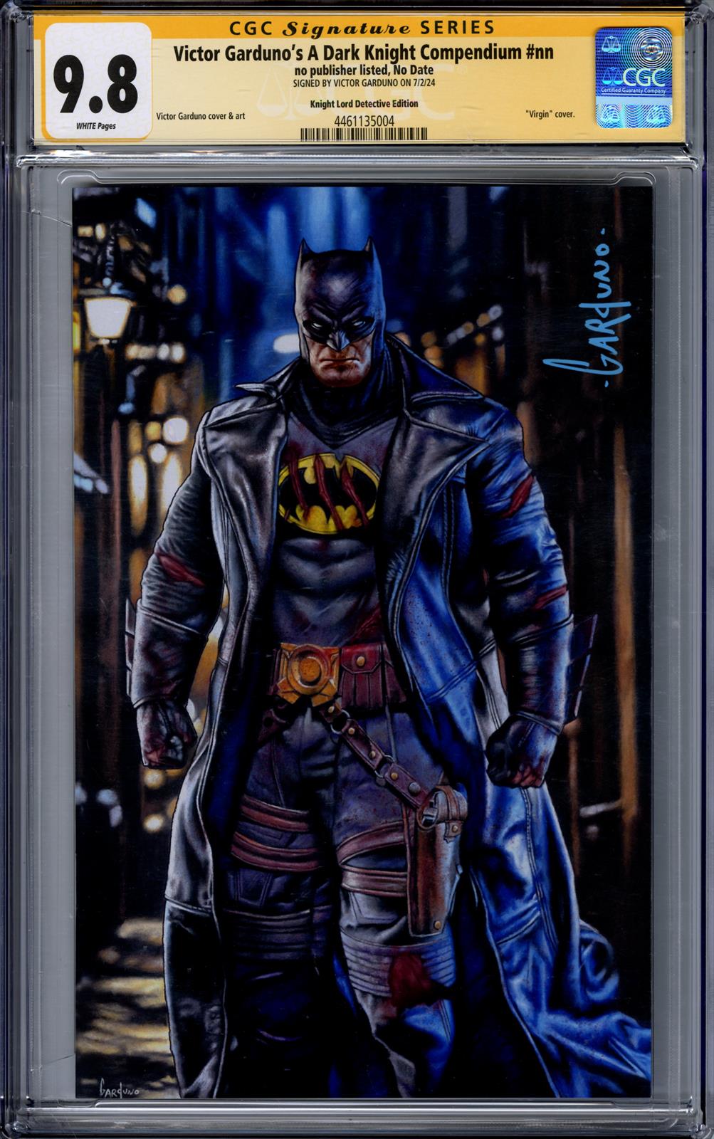Victor Gardunos A Dark Knight Compendium #nn CGC Signature Series 9.8 (D.C.) Signed by Victor Garduno 