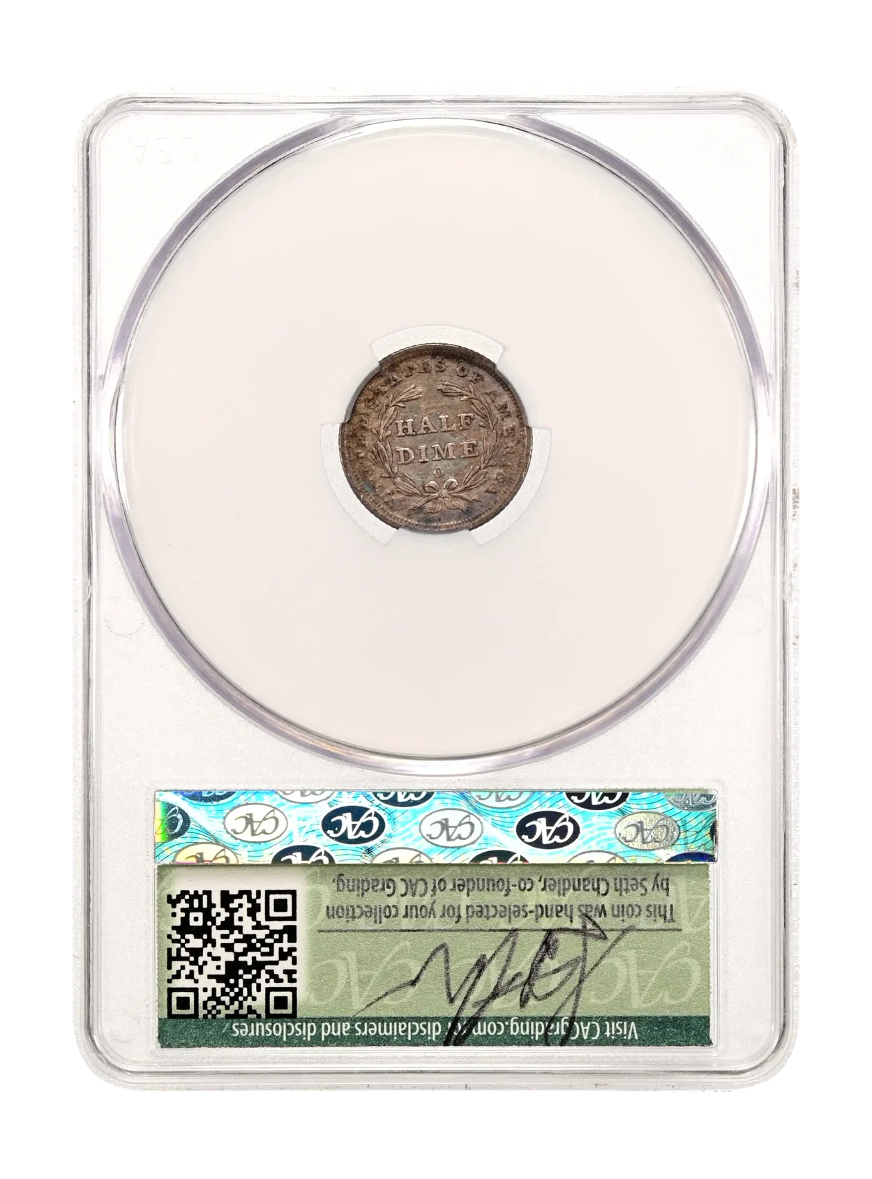 1839-O No Drapery H10c CACG XF-40