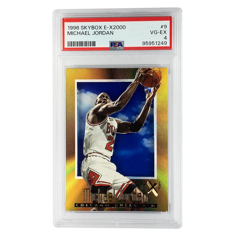 1996 Skybox E-X2000 Michael Jordan #9 PSA VG-EX 4 Cert #95951249