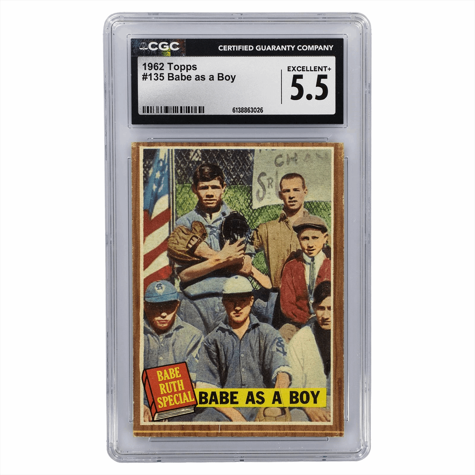 1962 Topps Babe as a Boy #135 CGC EX+ 5.5