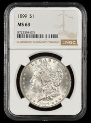 1899 $1 NGC MS 63