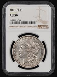 1891 O $1 NGC AU50 AU50