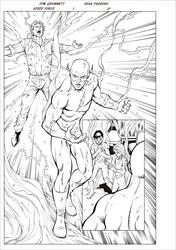 Convergence Speed Force #1, Page 10 Artist:  Tom Grummett (Penciller) ,  Sean  Parsons (Inker) Media Type: Pen and Ink Art Type: Interior Page 