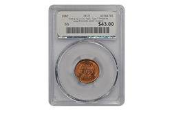 1937-S 1C Lincoln Cent - Type 1 Wheat Reverse PCGS RD #3457-19 MS66
