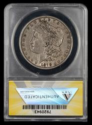 1878 CC $1 Struck Through Debris ANACS EF40