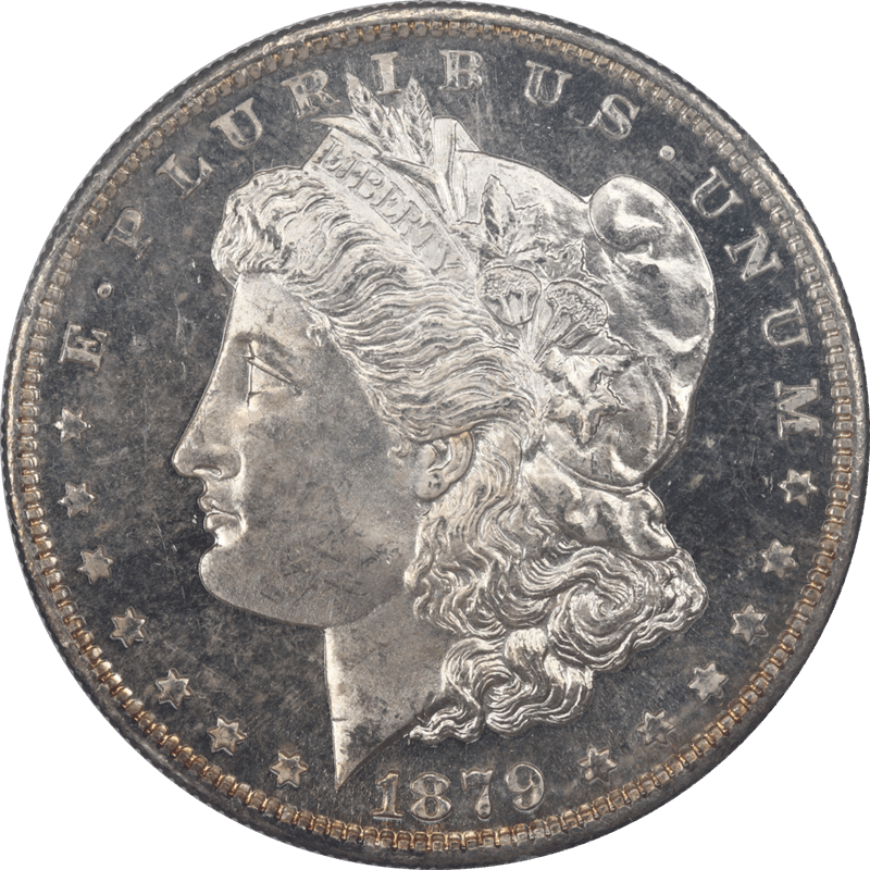 1879-S Morgan Silver Dollar $1 PCGS MS64 DMPL - Lovely Coin, Rattler