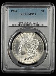1904 $1 PCGS MS63