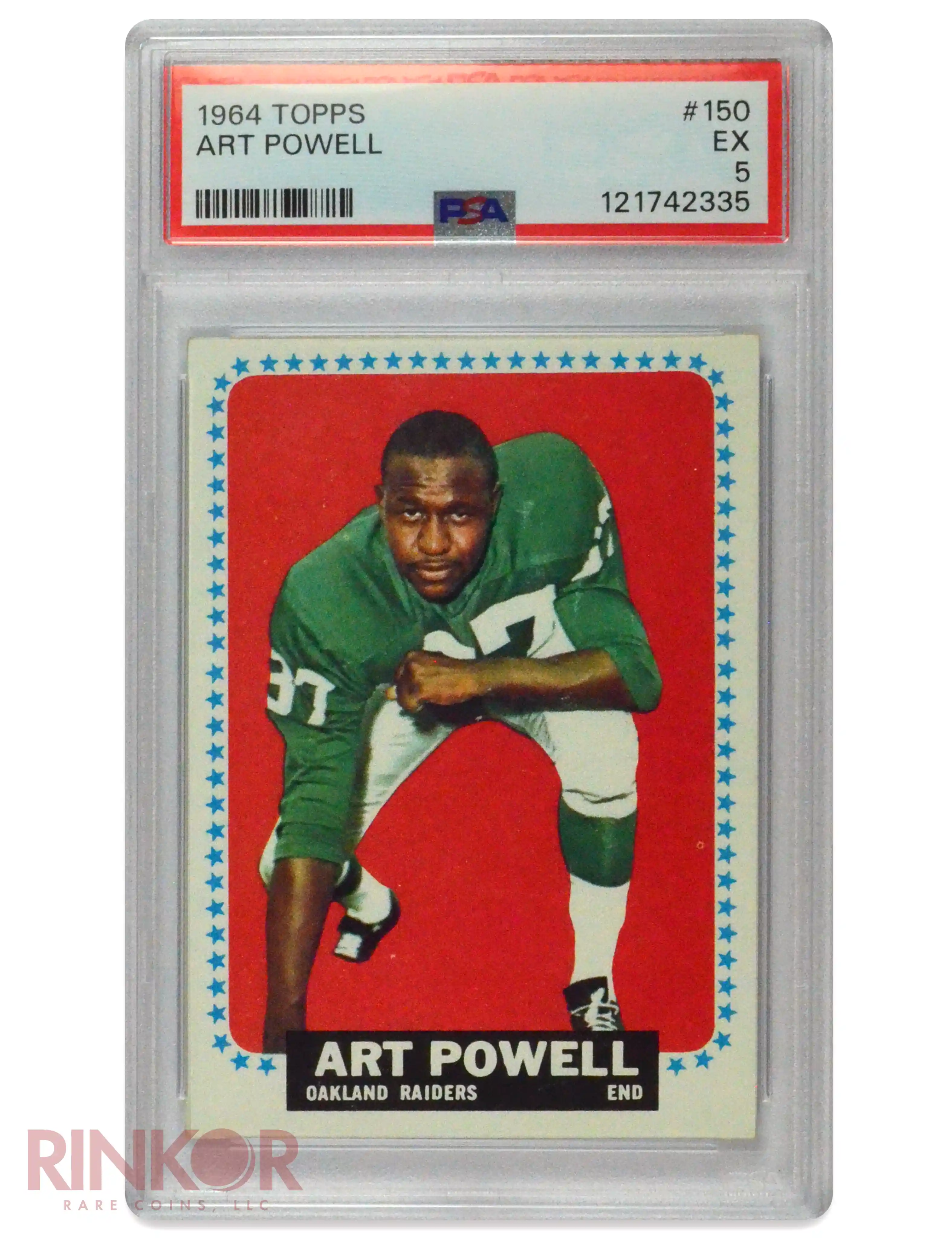 1964 Topps Art Powell #150 PSA EX 5