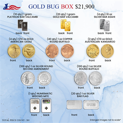 Gold Bug Box - Gold, Silver, Platinum - Diverse Mix thumbnail 1