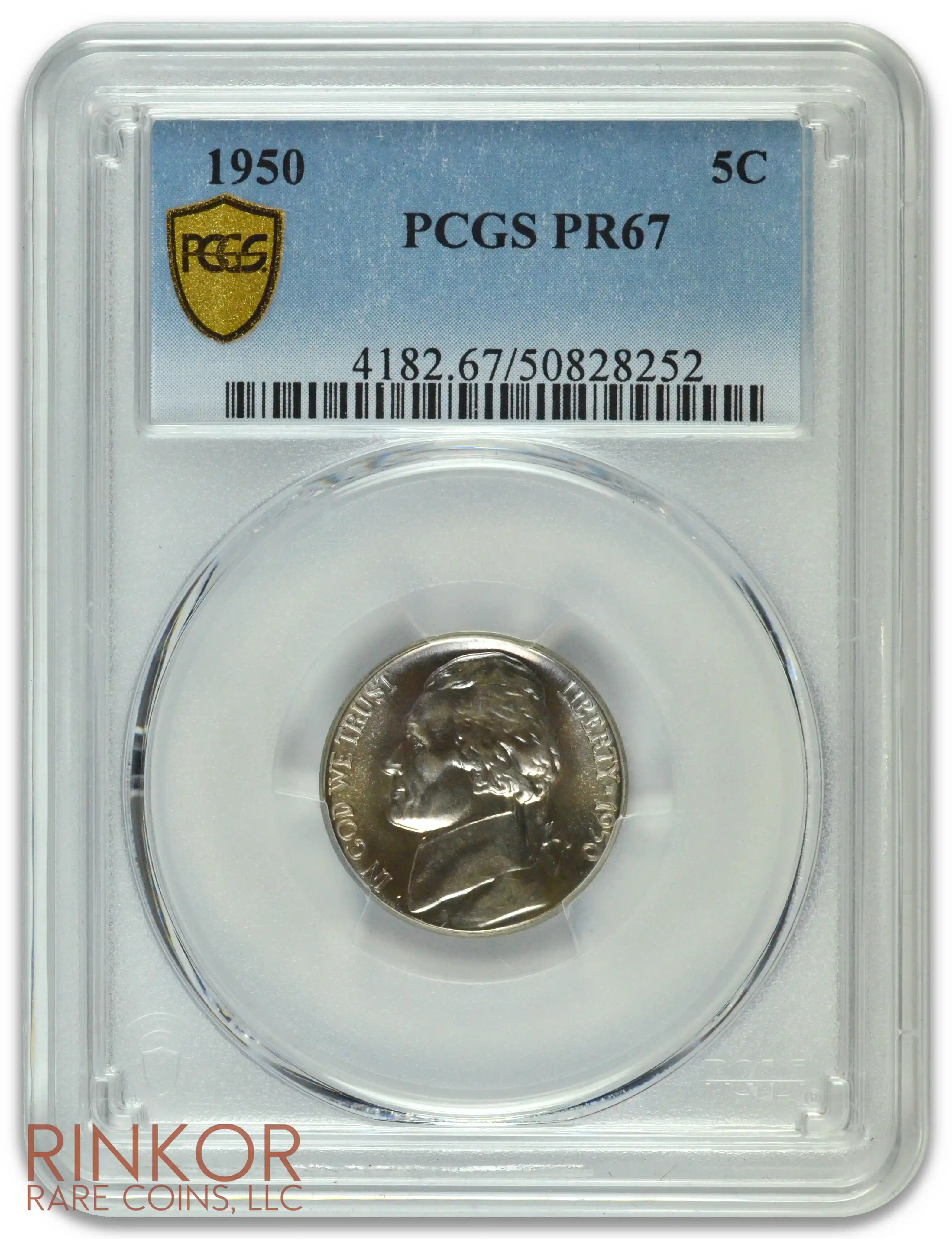 1950 Jefferson PCGS PR 67