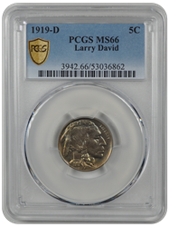 1919-D Buffalo PCGS MS 66