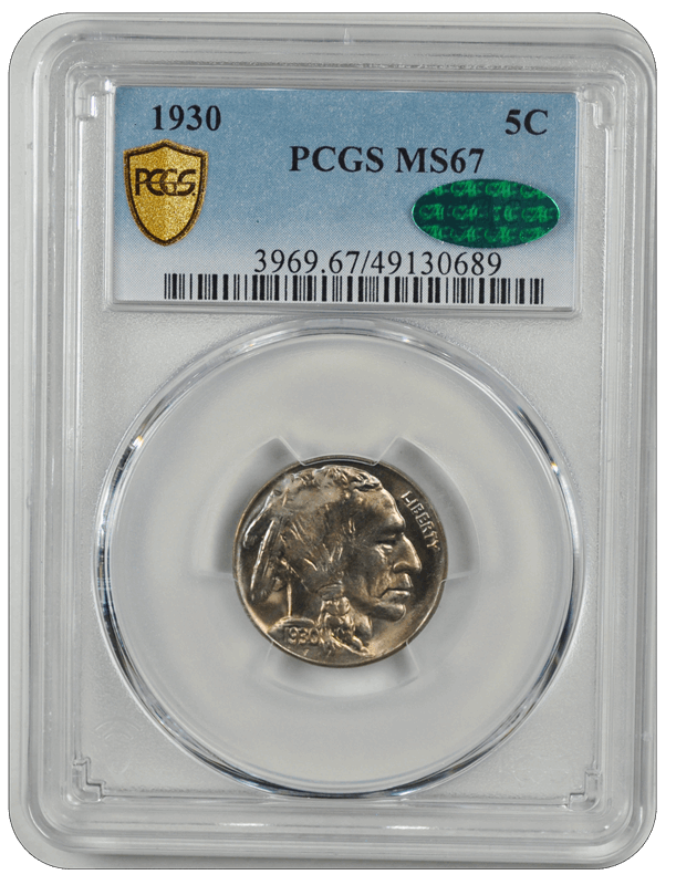 1930 Buffalo PCGS CAC MS 67