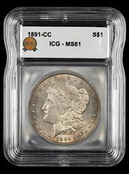 1891 CC $1 ICG  MS61