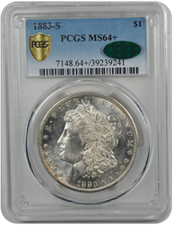1883-S Morgan PCGS CAC MS 64+