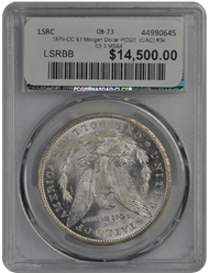 1879-CC $1 Morgan Dollar PCGS  (CAC) #3403-3 MS64