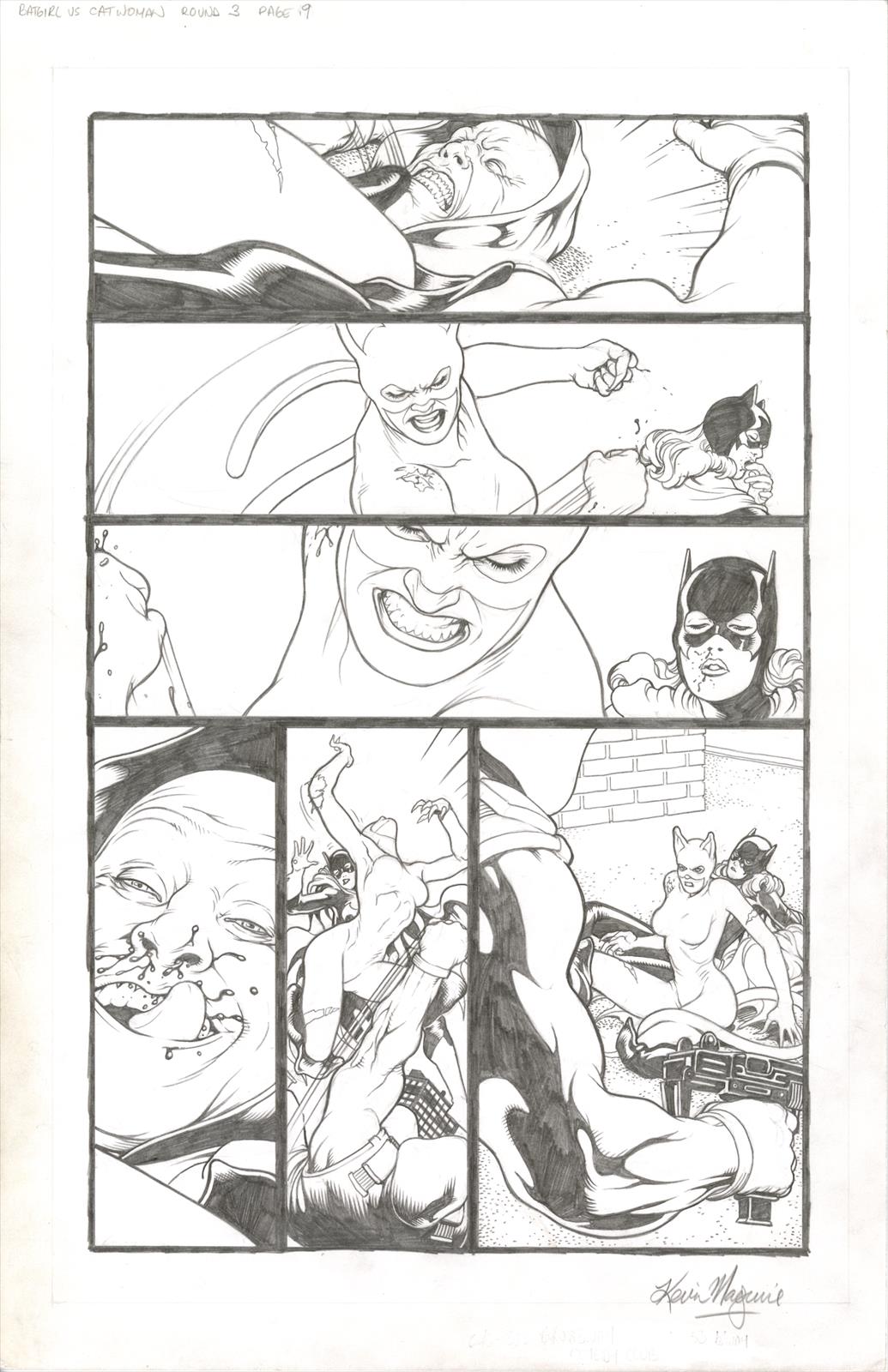 Batman Confidential #19: The Bat and The Cat Part 3 of 5, Page 19 Artist:  Kevin Maguire (Penciller) Media Type: Pencil Art Type: Interior Page 