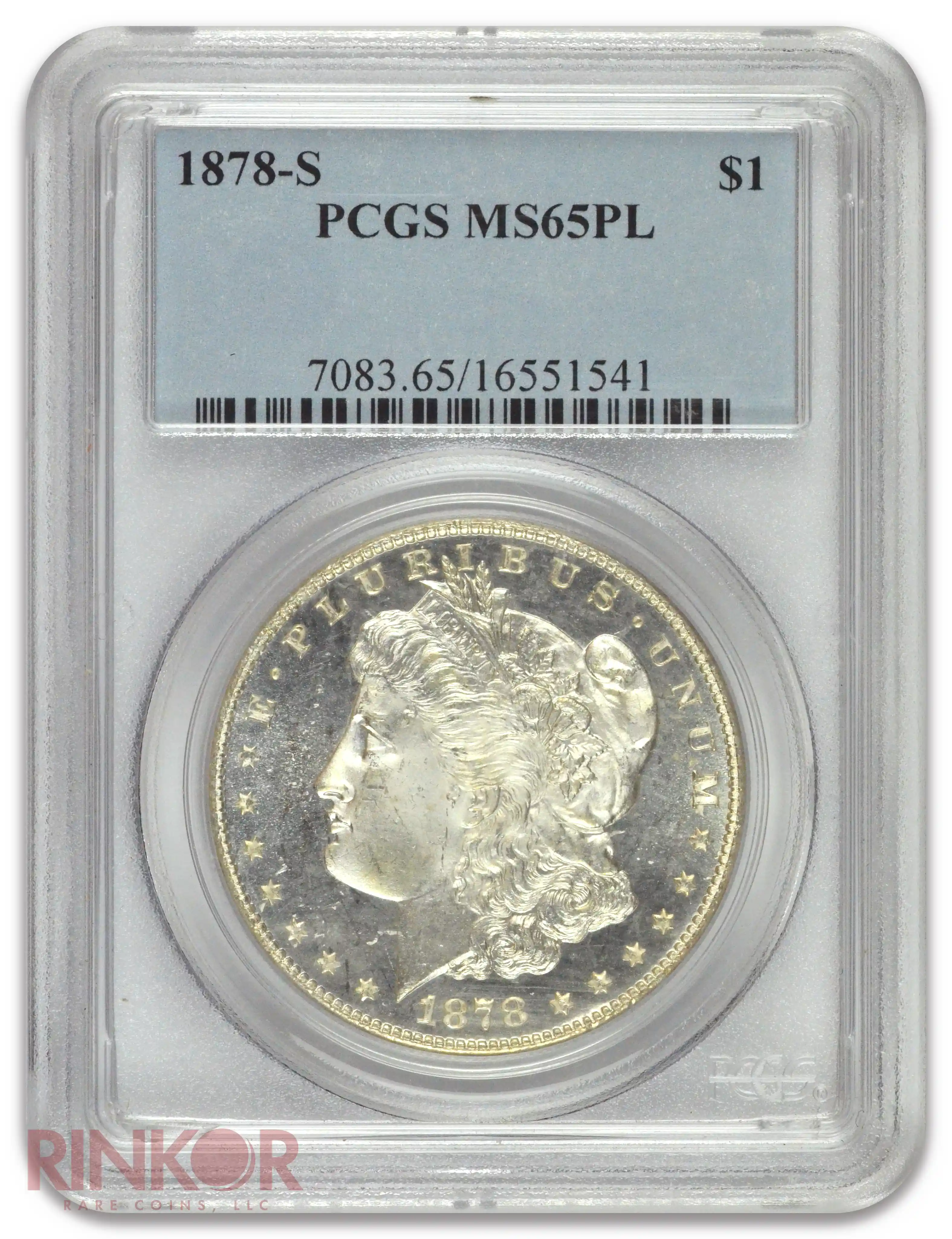 1878-S $1 Morgan Dollar PCGS MS 65 PL