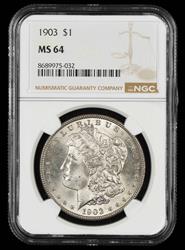 1903 $1 NGC  MS64
