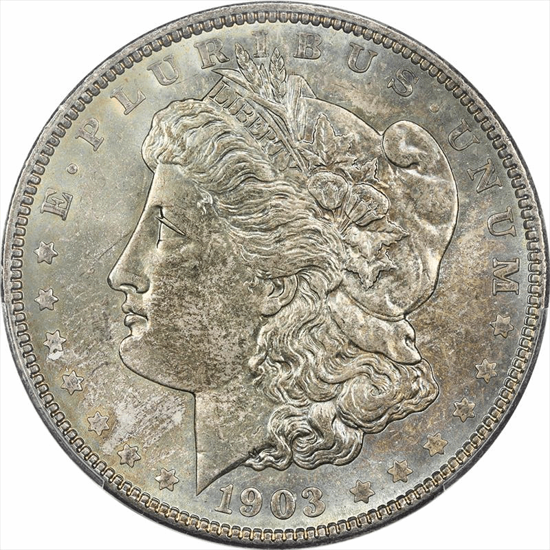 1903 Morgan Silver Dollar PCGS MS 65 CAC - Nice Original Toned Coin