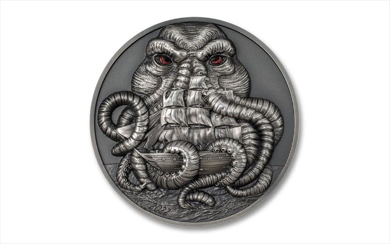 2022 H.P. Lovecraft Series -3oz Silver Cthulu Mythos- 