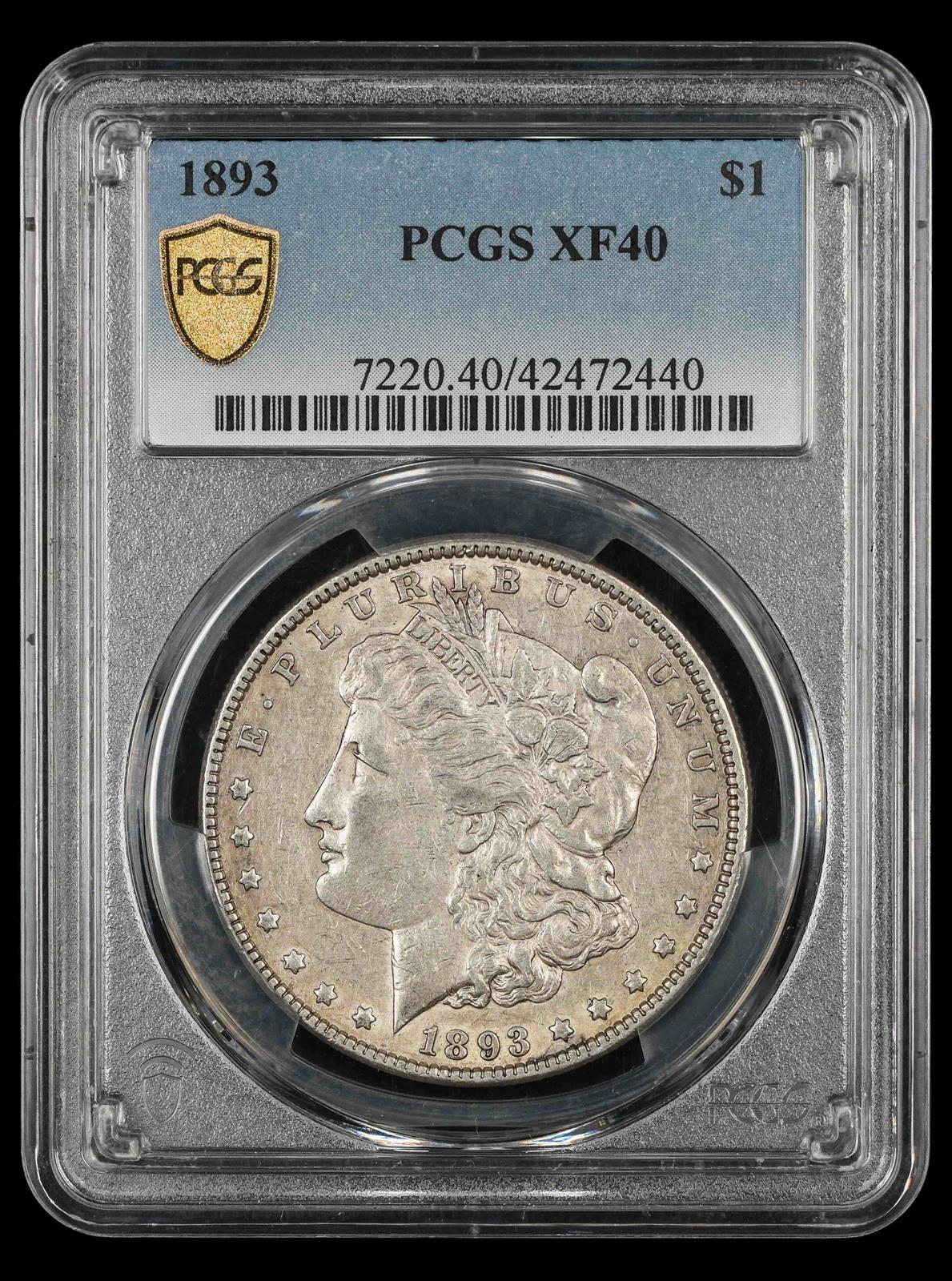 1893 $1 PCGS XF-40