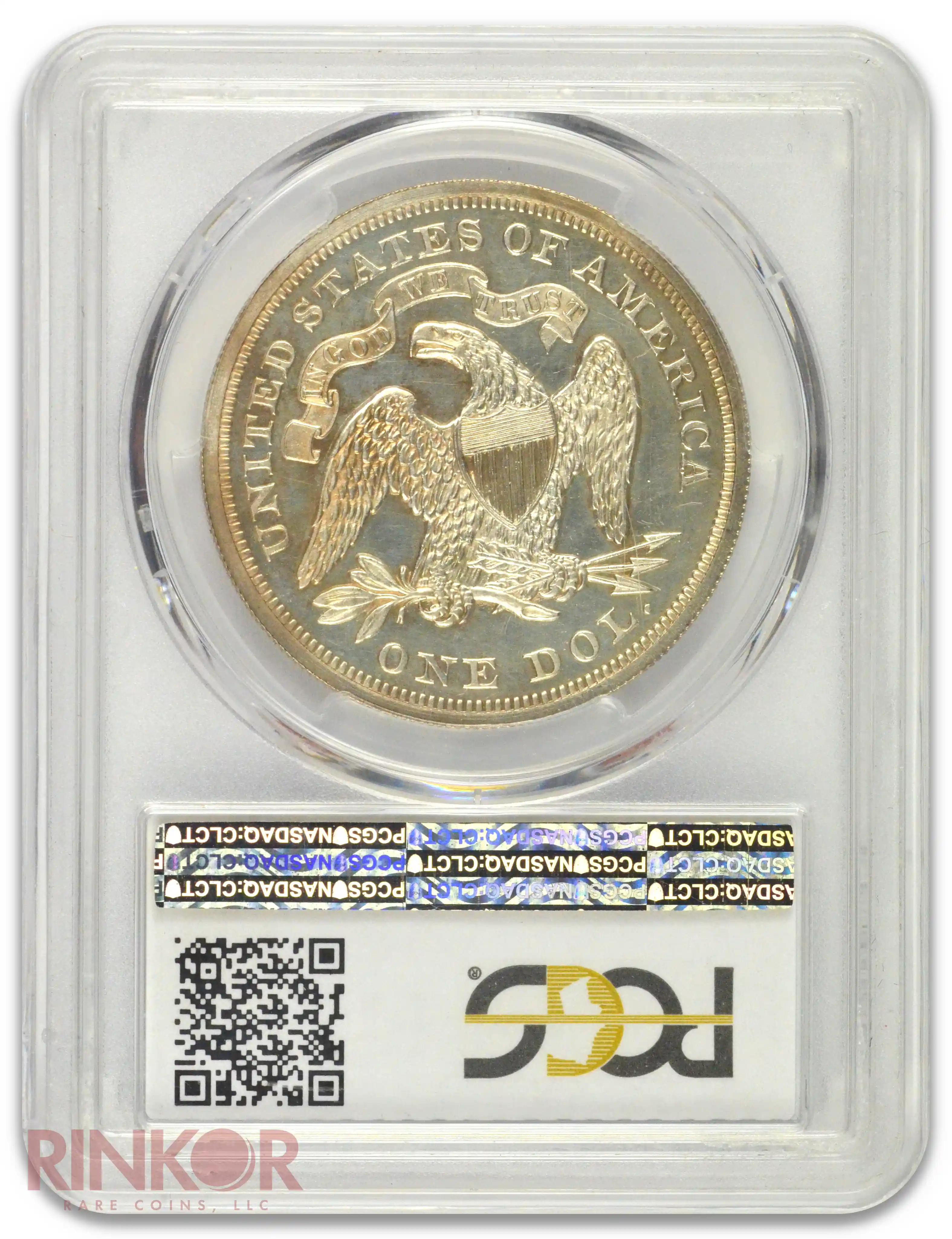 1873 $1 Seated Dollar PCGS PR 62 CAM