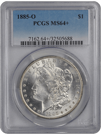 1885-O $1 Morgan Dollar PCGS  #3416-13 MS64+