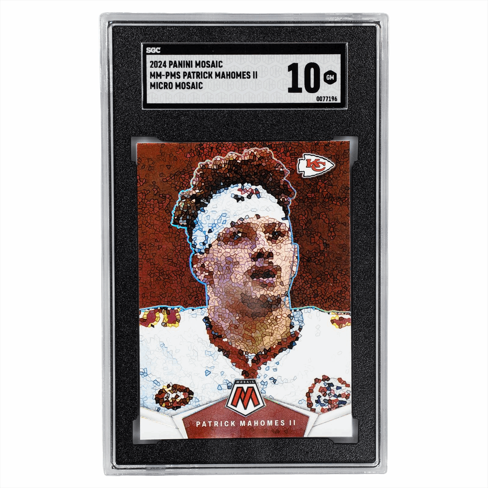 2024 Panini Mosaic Patrick Mahomes II Micro Mosaic #MM-PMS SGC GM 10