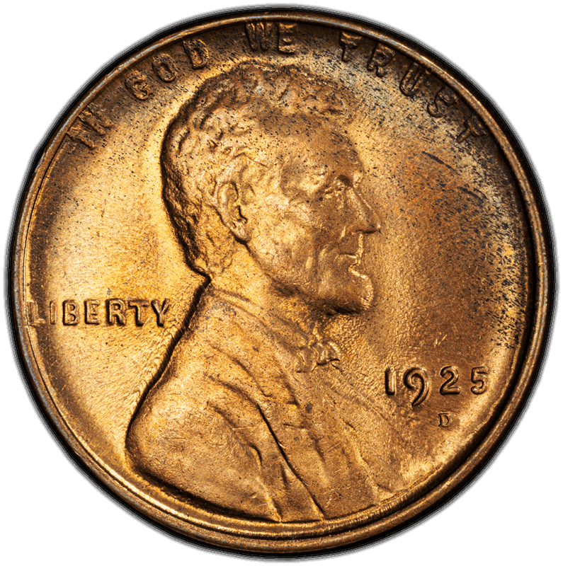 1925-D 1C PCGS MS 65 RB CAC