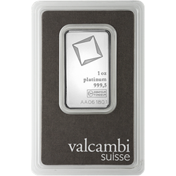 1 OZ PLATINUM BAR VALCAMBI 