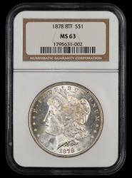 1878 8TF $1 NGC MS63
