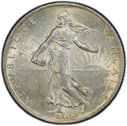 1905 France 2 Francs PCGS MS61 