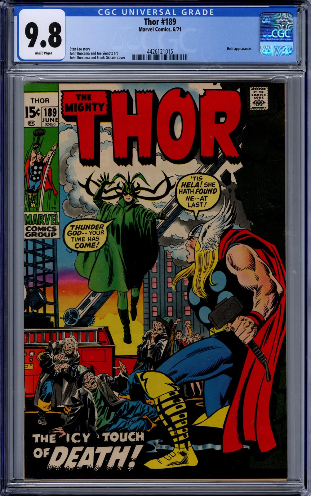 Thor #189 CGC 9.8 (Marvel, 1971) 