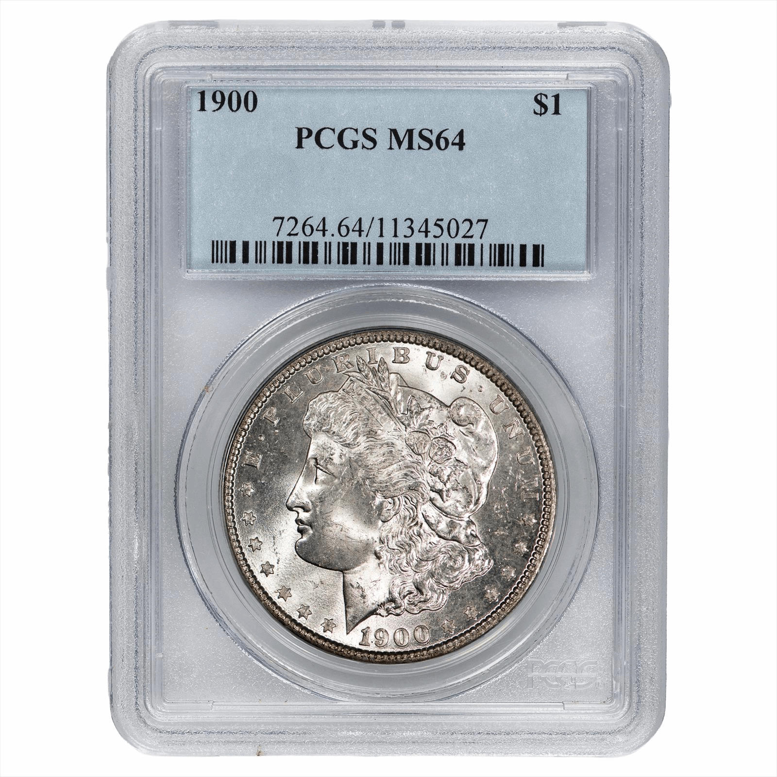 1900 Morgan Silver Dollar $1 PCGS MS 64
