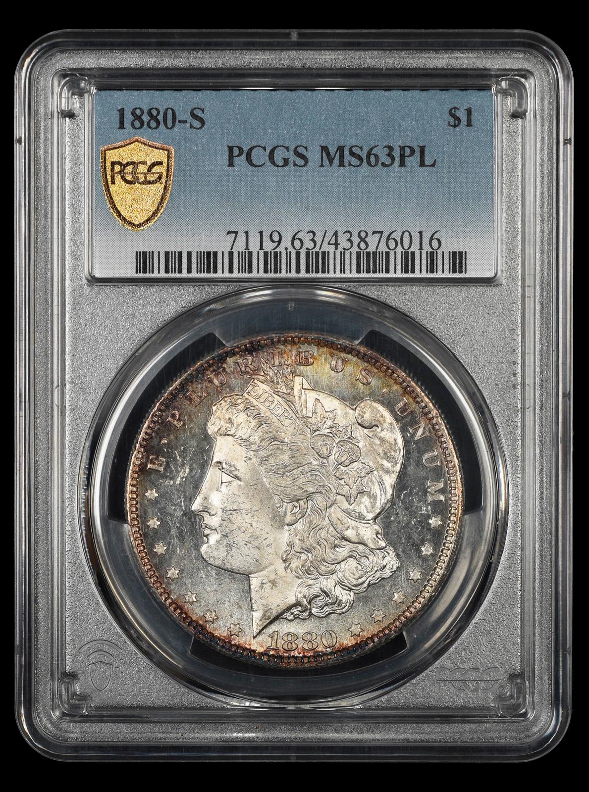 1880-S $1 PCGS MS63PL