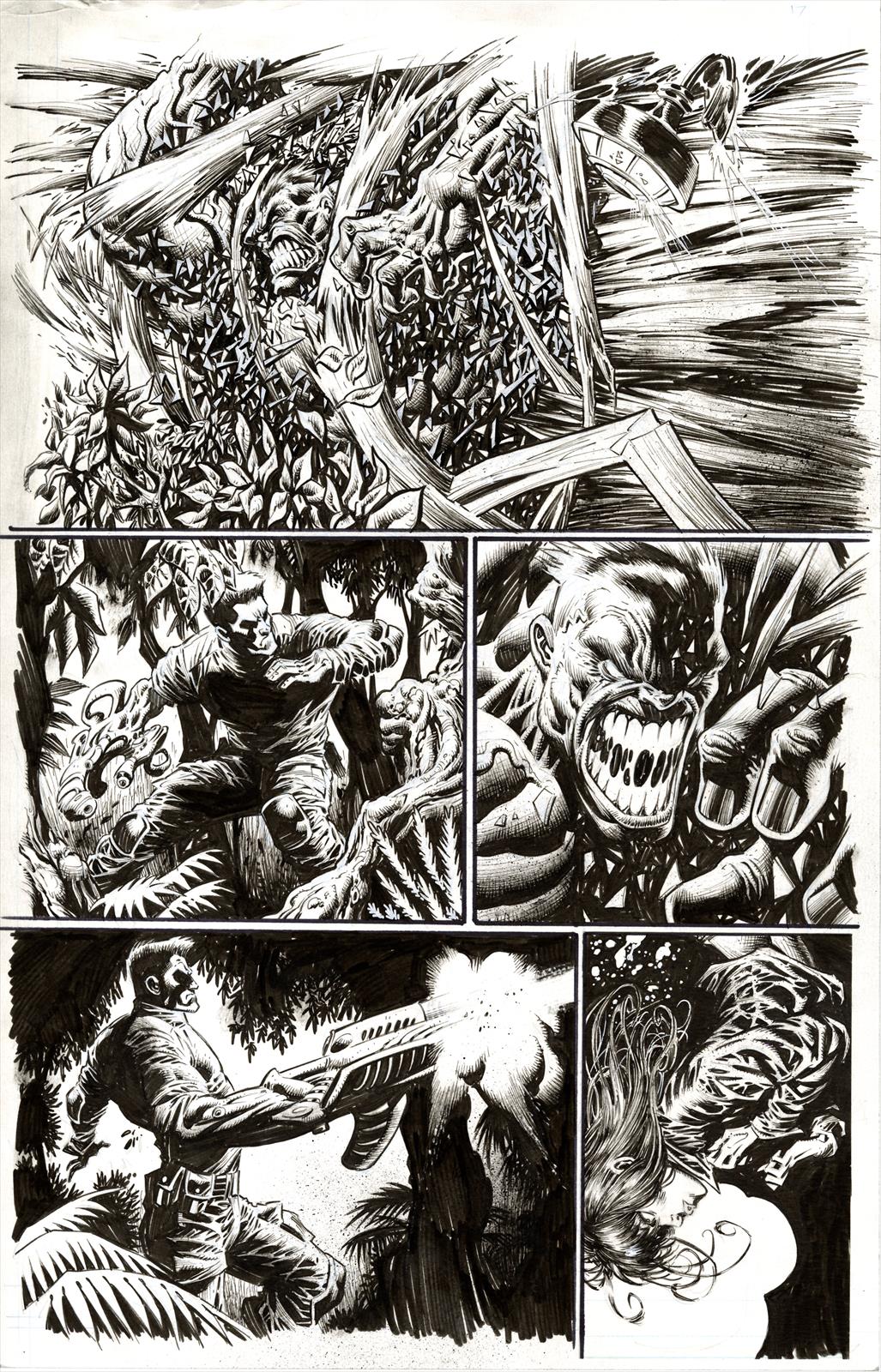 The Immortal Hulk #14 Page 17 Artist:  Kyle Hotz (All) Media Type: Pen and Ink Art Type: Interior Page 