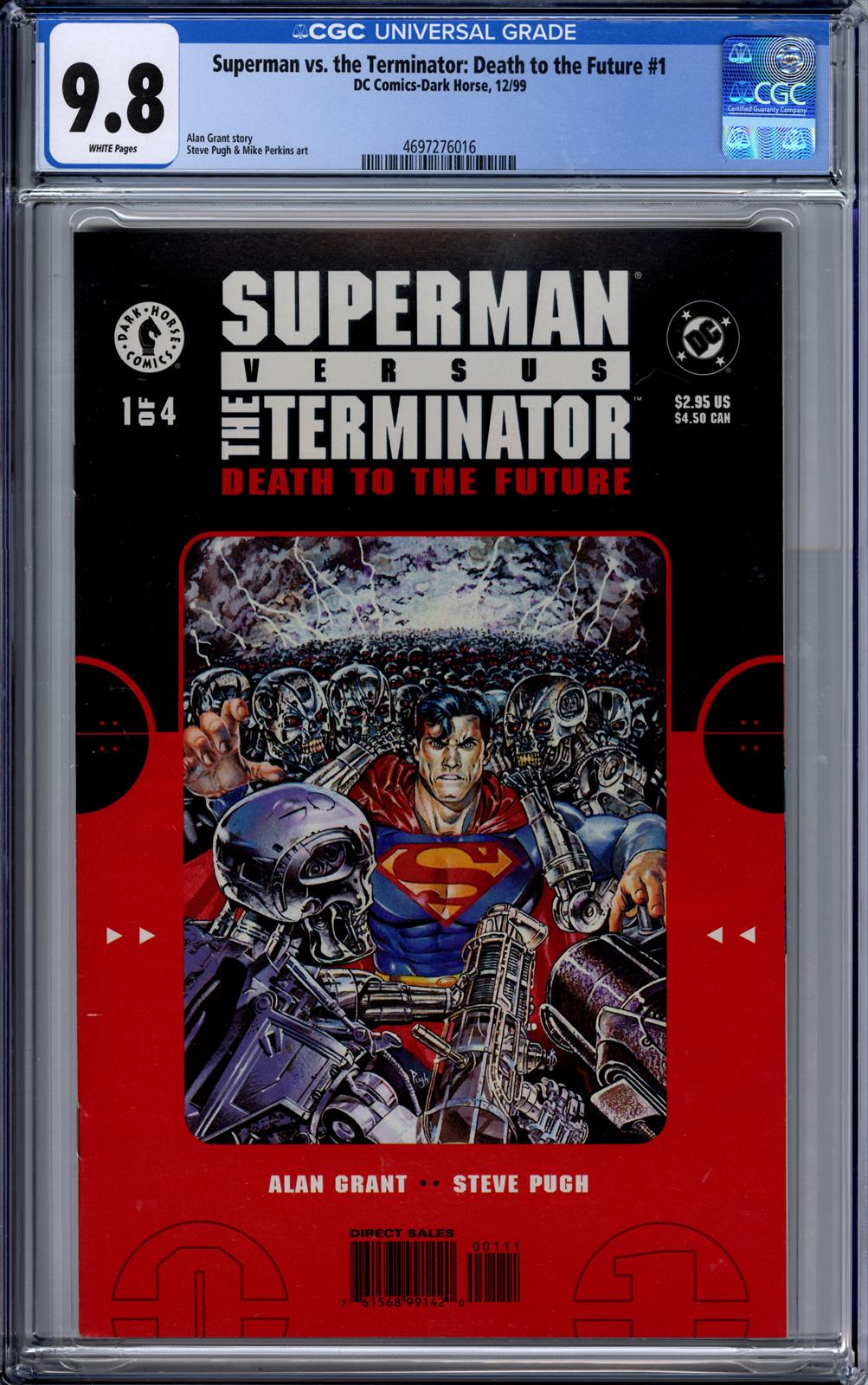 Superman vs. Terminator: Death to the Future #1 CGC 9.8 (D.C.-Dark Horse, 1999) 