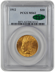 1912 Indian Head PCGS CAC MS 62