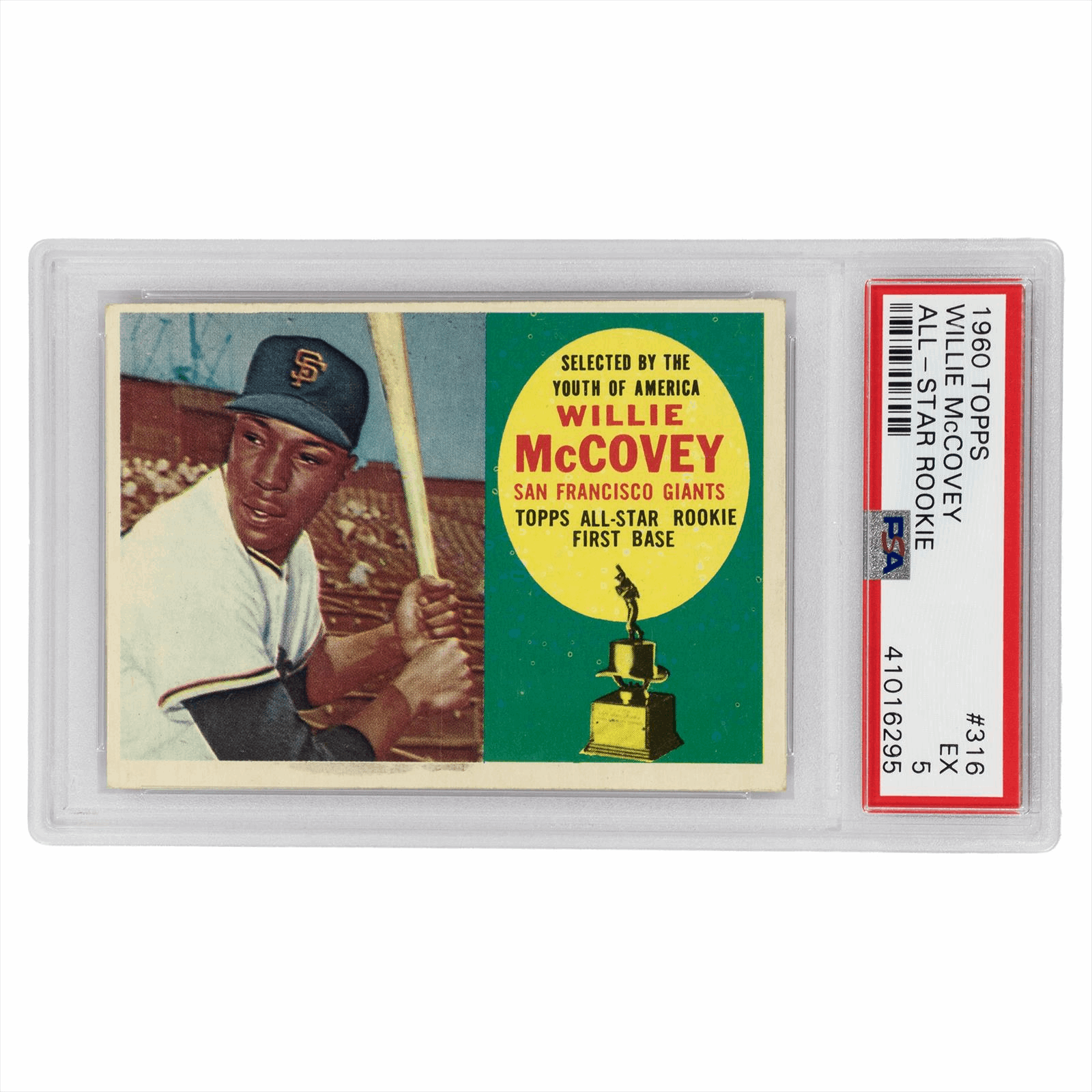 1960 Topps Willie McCovey All-Star Rookie #316 PSA EX 5