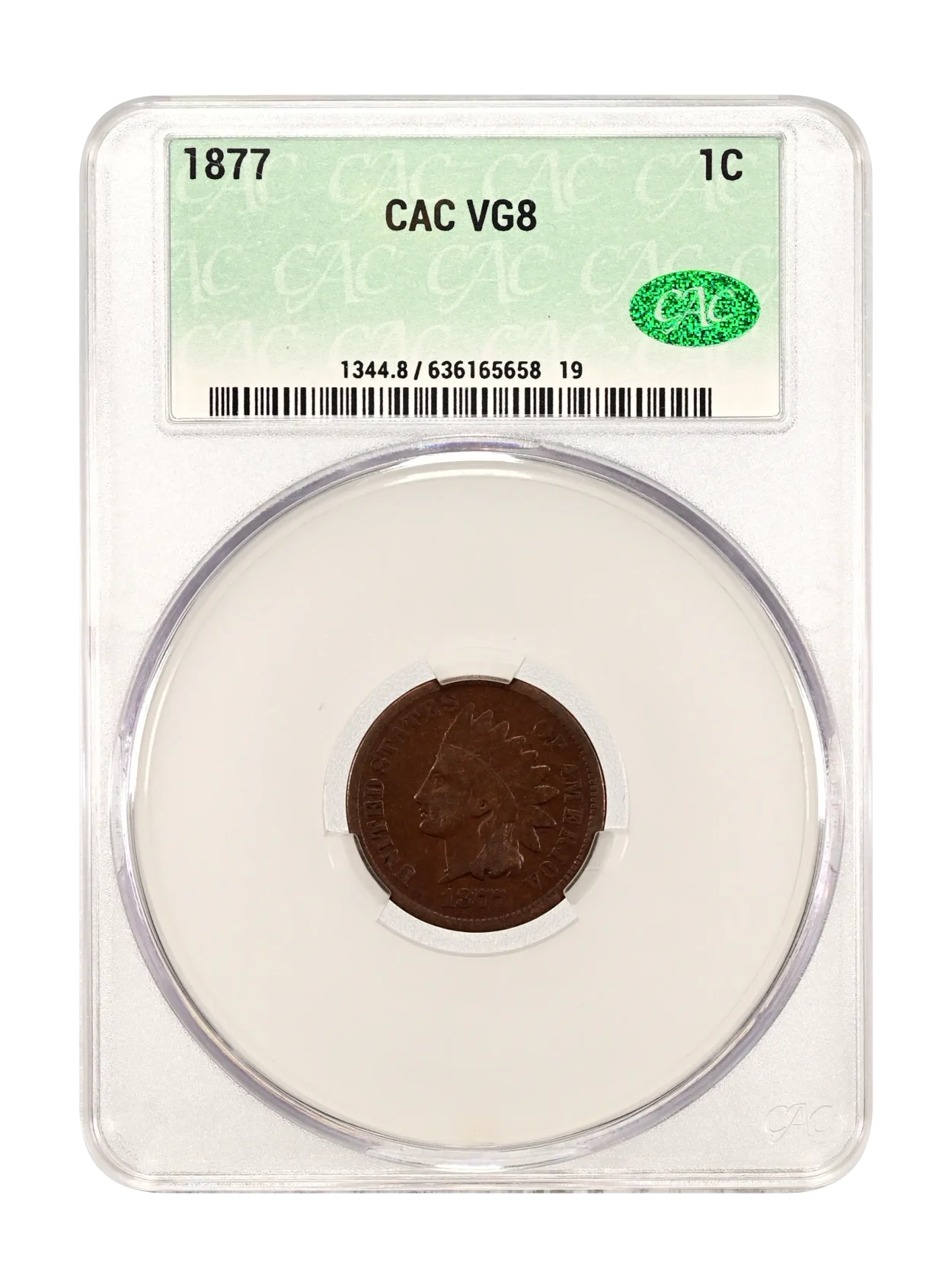 1877 1c CACG VG08