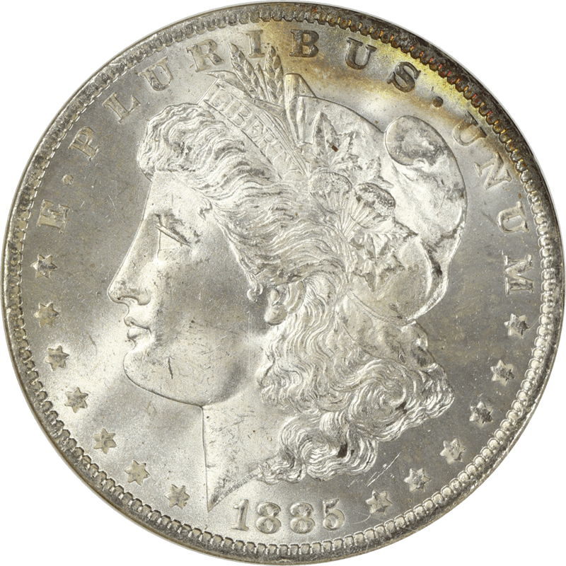 1885-O Morgan Silver Dollar $1 NGC MS 66 