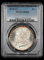 1878-CC $1 PCGS MS 63