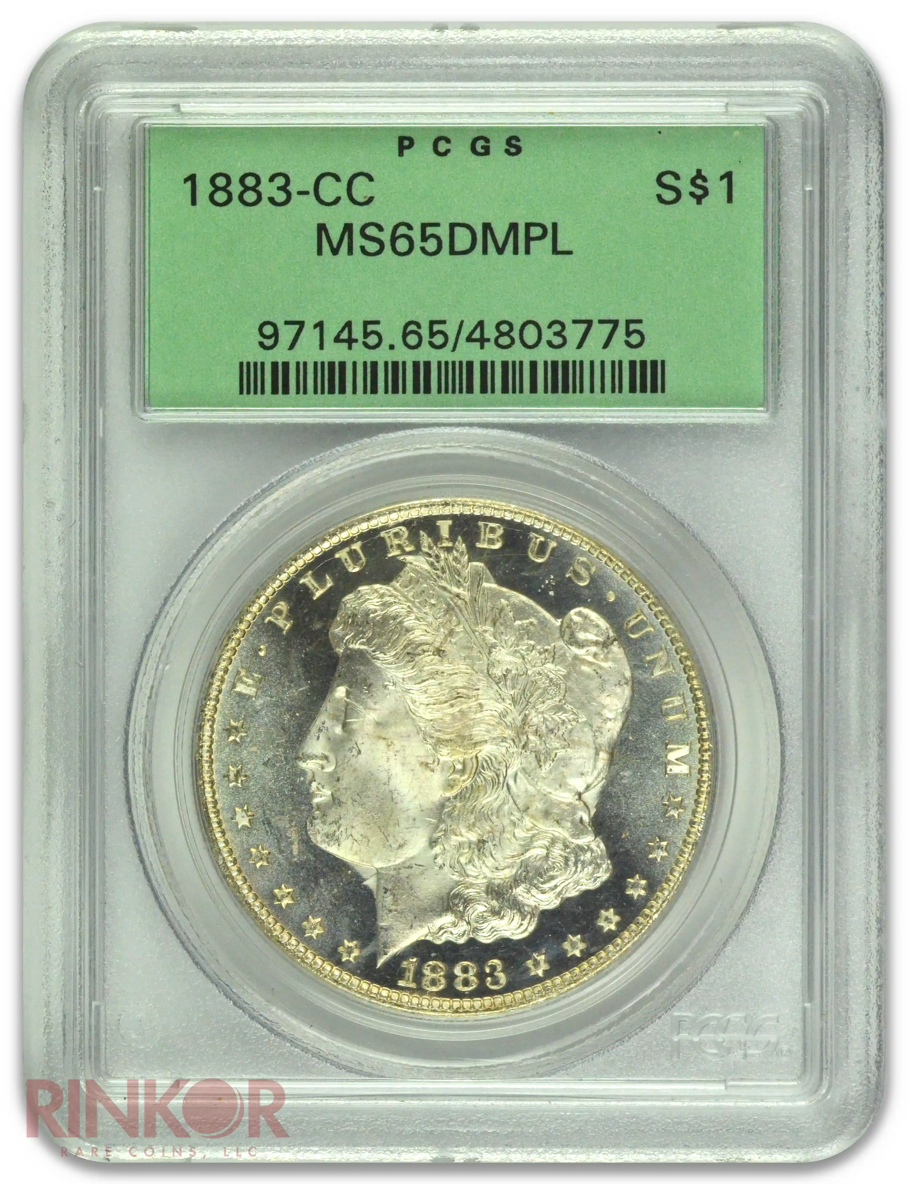 1883-CC $1 Morgan Dollar PCGS MS 65 DMPL