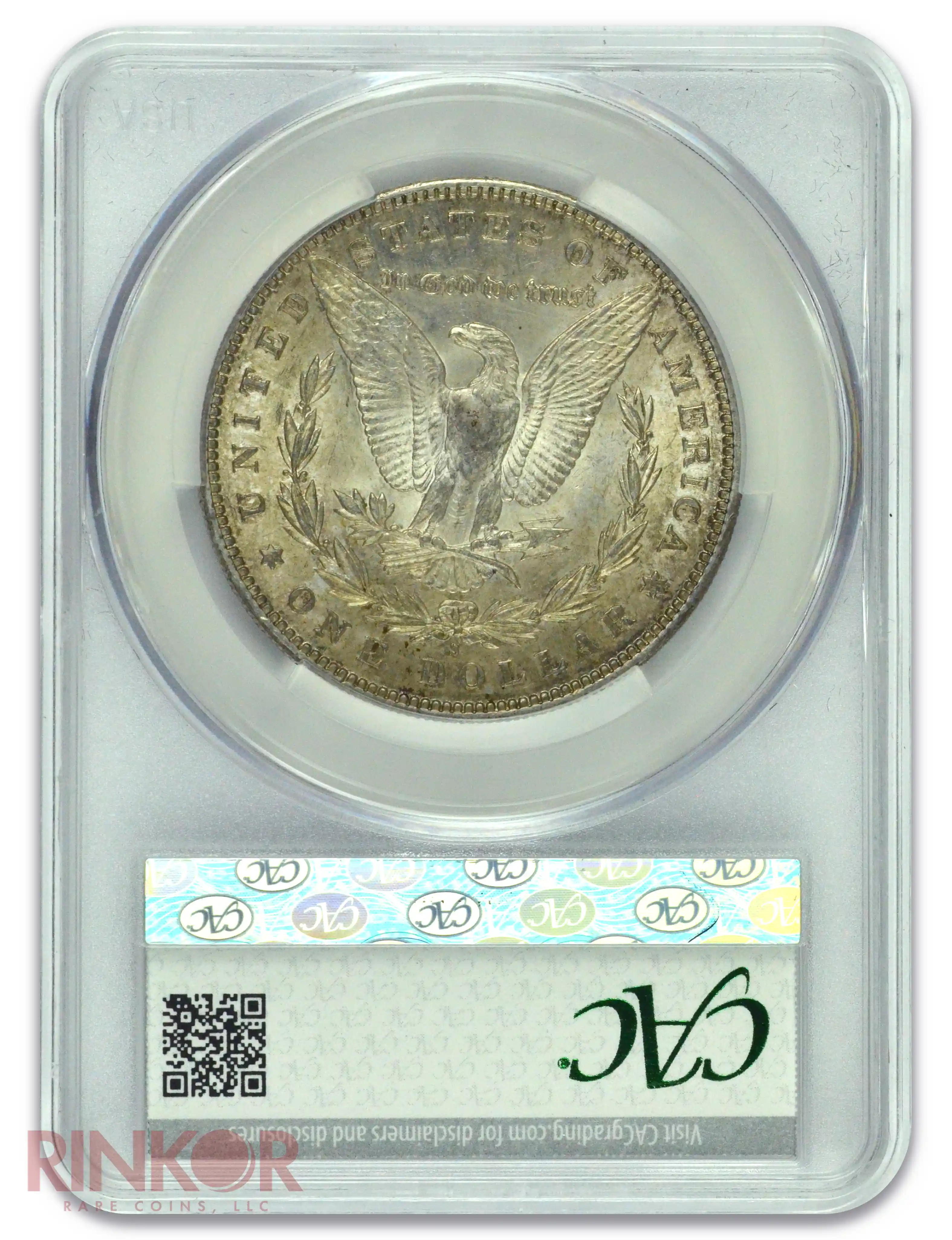 1899-S $1 Morgan Dollar CACG AU-58
