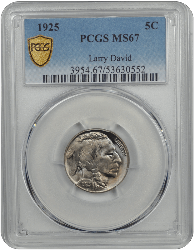 1925 Buffalo PCGS MS 67