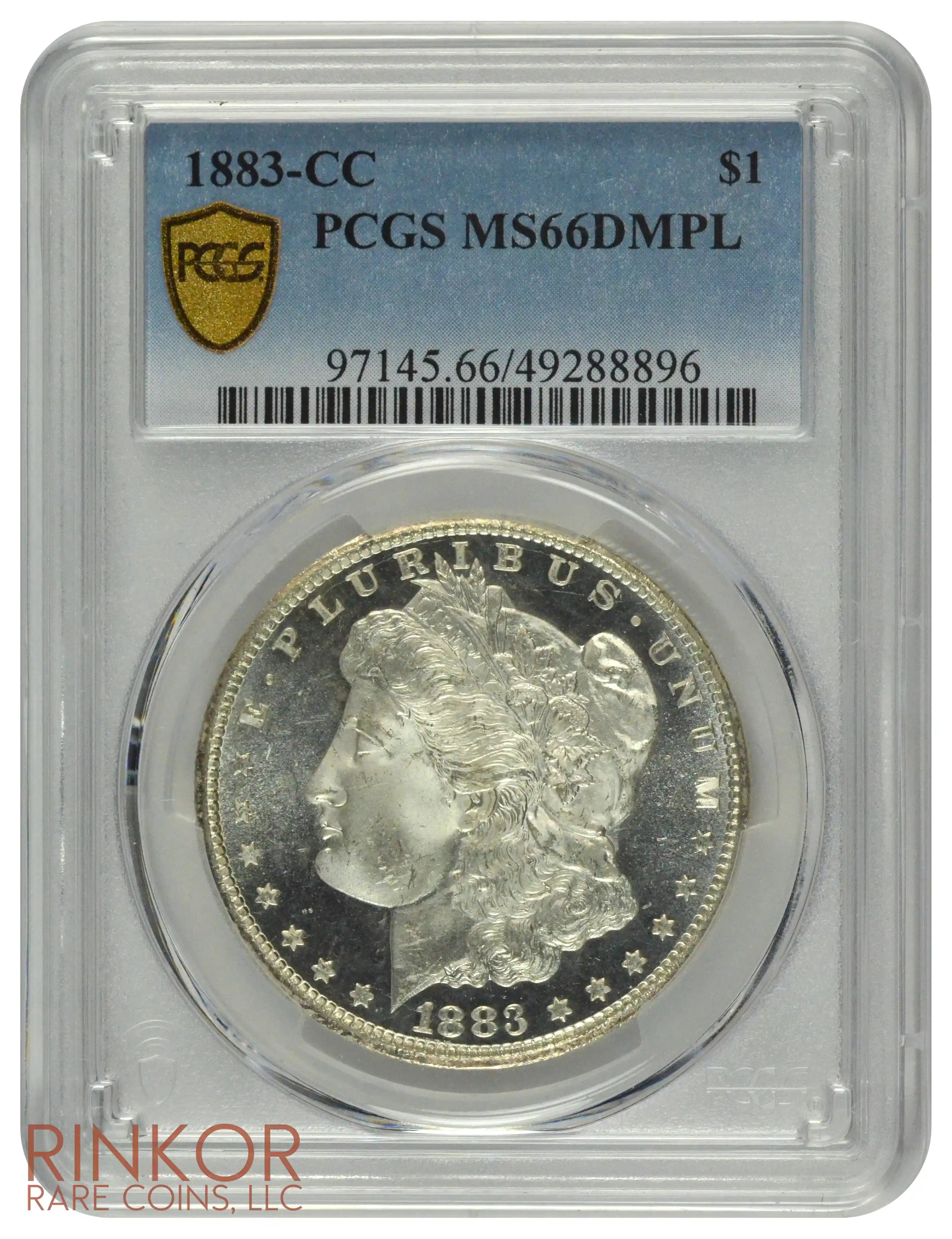 1883-CC $1 PCGS MS 66 DMPL