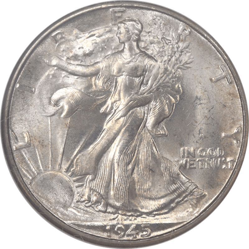 1945-D Walking Liberty Half Dollar 50c NGC MS 66 