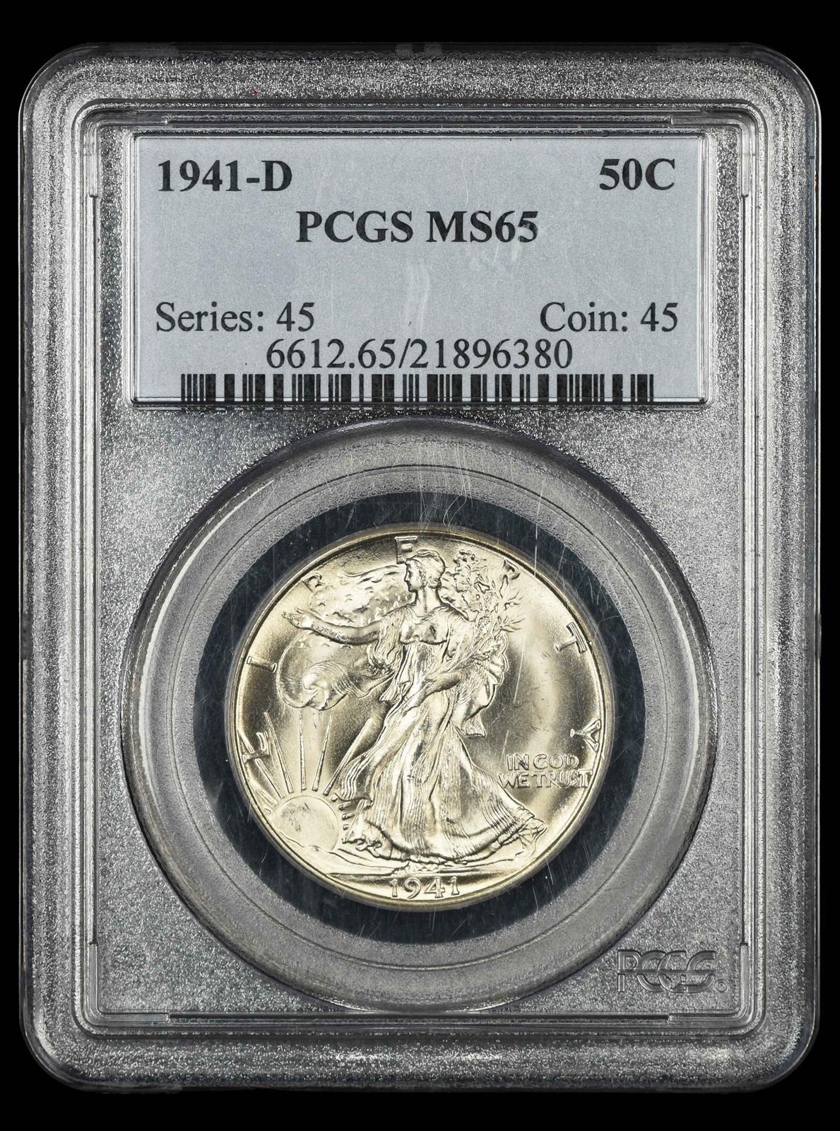 1941-D 50C PCGS MS 65